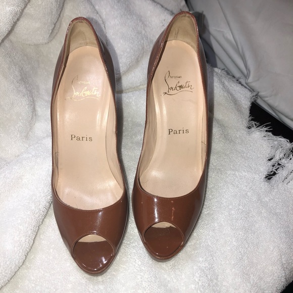 peep toe red bottoms